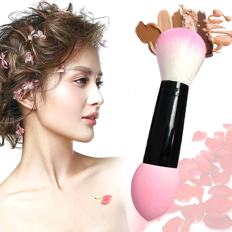 Женская Профессиональная щётка для румян с двойной головкой порошком пудры FM88 |