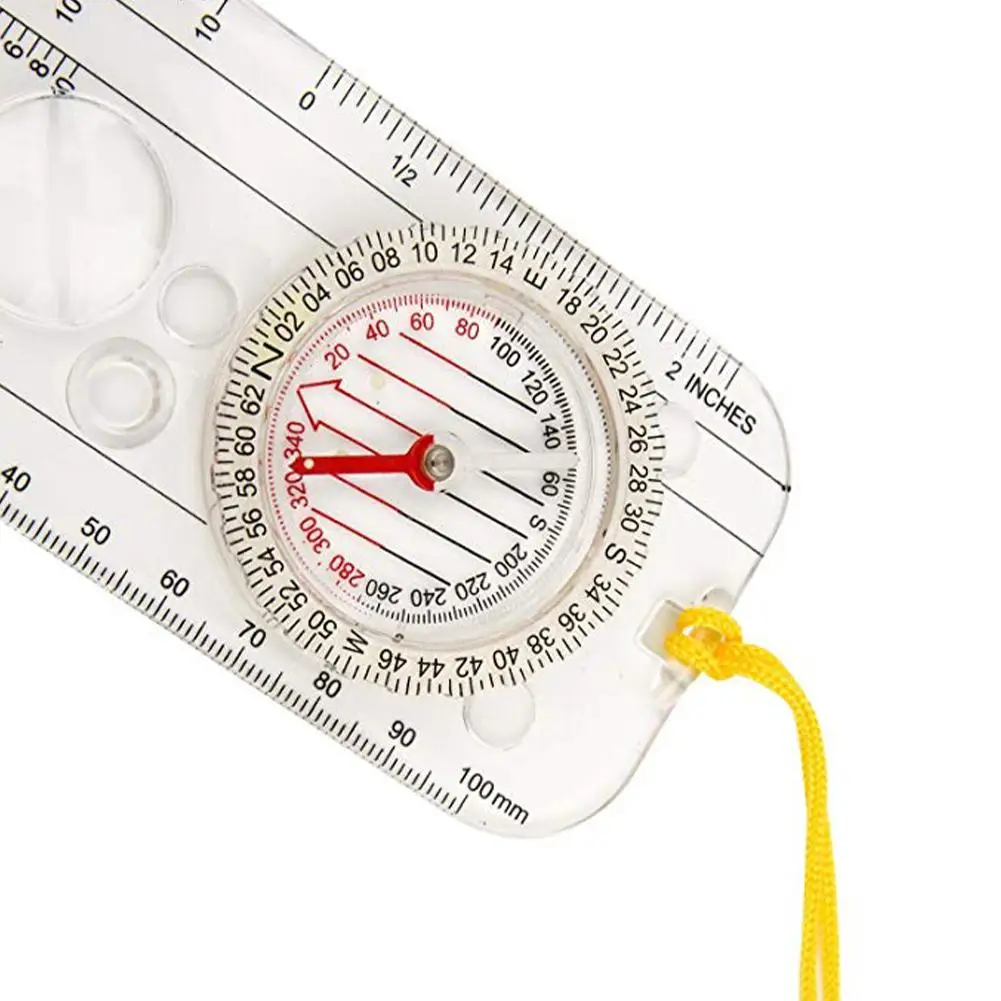 

Mounchain Professional Map Scale Multi-functional Compass Outdoor Orienteering Tool