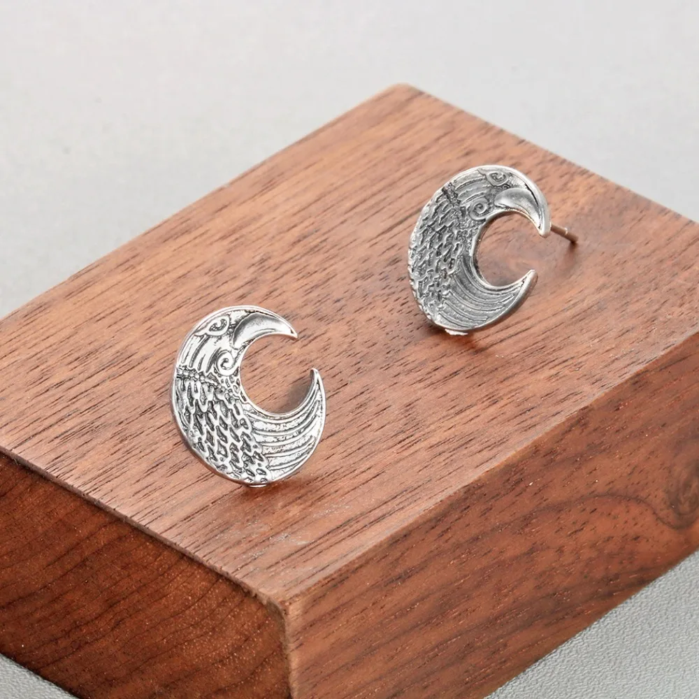 Серьги пусеты Chereda Valknut Viking языческий амулет Bronics винтажный стиль