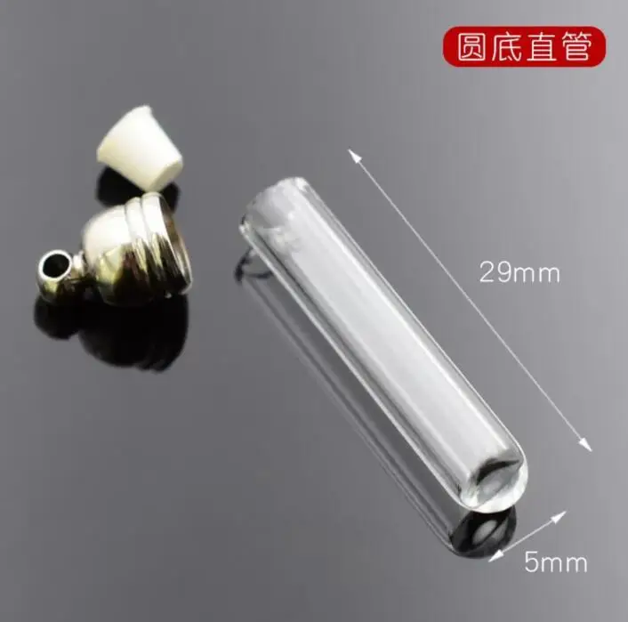 200 шт. 5 мм стеклянный флакон с крышкой миниатюрная бутылочка для желаний