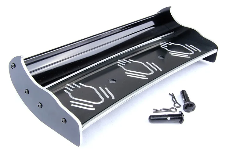 CNC сплав заднего крыла (черный) для 1/5 весы HPI Baja 5B 5T 951411|Детали и аксессуары| |