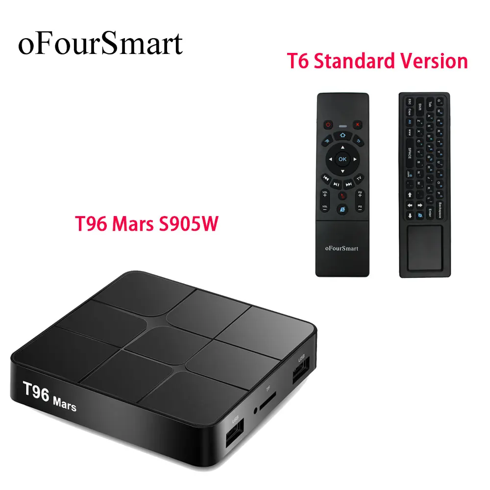 T96 Mars Smart TV Box Amlogic S905W четырехъядерный процессор 2 Гб ОЗУ 16 ПЗУ Android 7 1 BT WIFI H.265 3D 4K Sep Top
