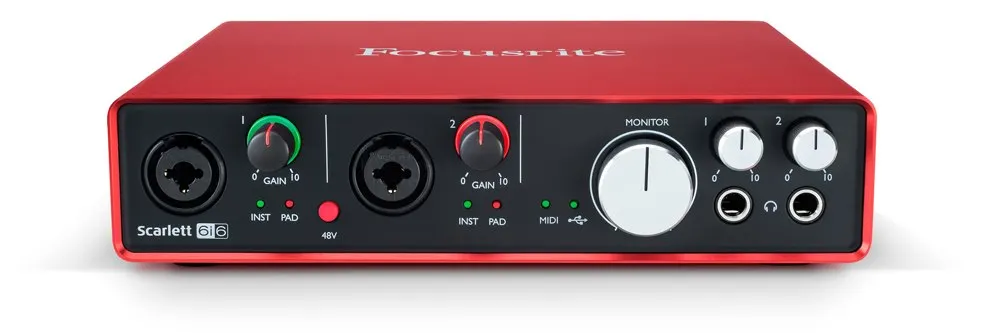 Новый оригинальный Focusrite Scarlett 6i6 (2nd Gen) 6 в USB 2.0 аудио интерфейс профессиональной