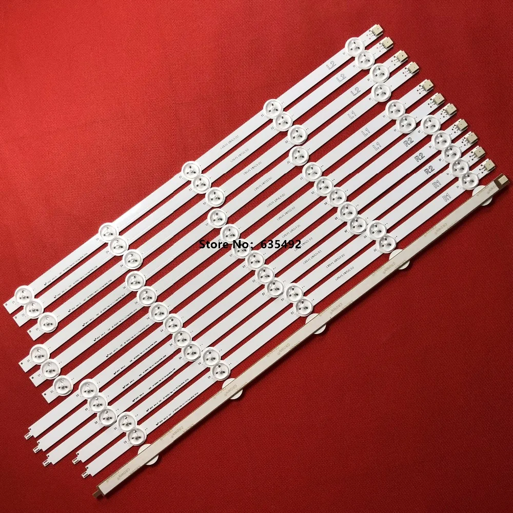 12 шт. (R1 R2 L1 L2) светодиодная лента для подсветки телевизора LG 50 дюймов 50LA6205 50LA6208