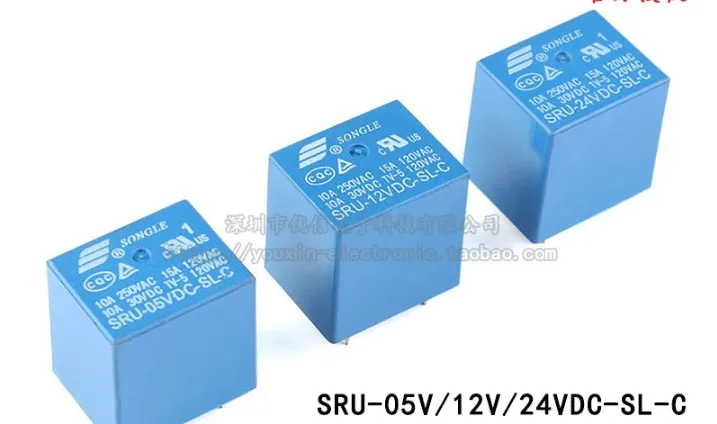 SRU-05V 12V 24VDC-SL-C 10A 5Pin электрические реле (набор трансформаций)