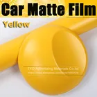 Размер: 102030405060X152CMлот матовая желтая Виниловая наклейка для автомобильной обертывания желтая матовая виниловая пленка ПВХ лист белая оберточная пленка