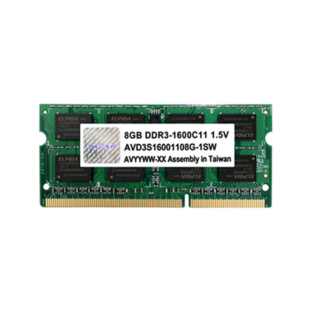 Оперативная память для ноутбука Avexir DDR3 4 ГБ/8 ГБ напряжение 1 5 в 1600 МГц Частота 11 28 CL