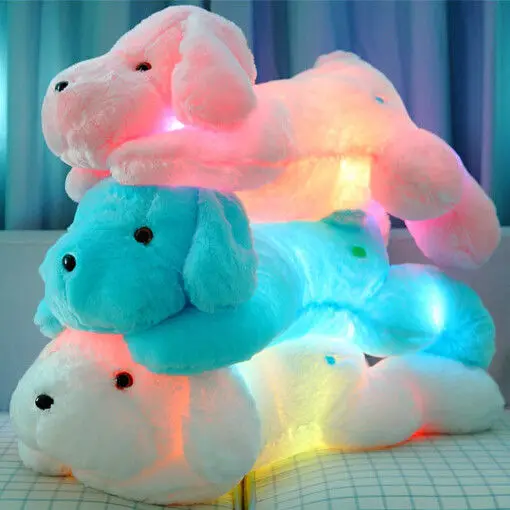 

55cm Big Night Light Led Stuffed Animals Lovely Dog Glow Plush Toys Gifts for Kids 18"