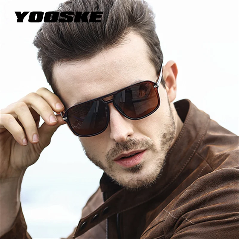 

YOOSKE Classic HD Polarized Sunglasses Men 2020 Driving Brand Design Sun Glasses Man Mirror Retro High Quality Sunglass Goggles