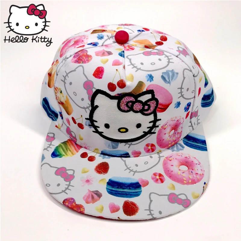 Hello kitty, Детские кепки, спортивные бейсболки, 1 шт., бейсболки, Детские бейсболки для улицы, для девочек, солнцезащитные козырьки, кепки Harajuku для женщин