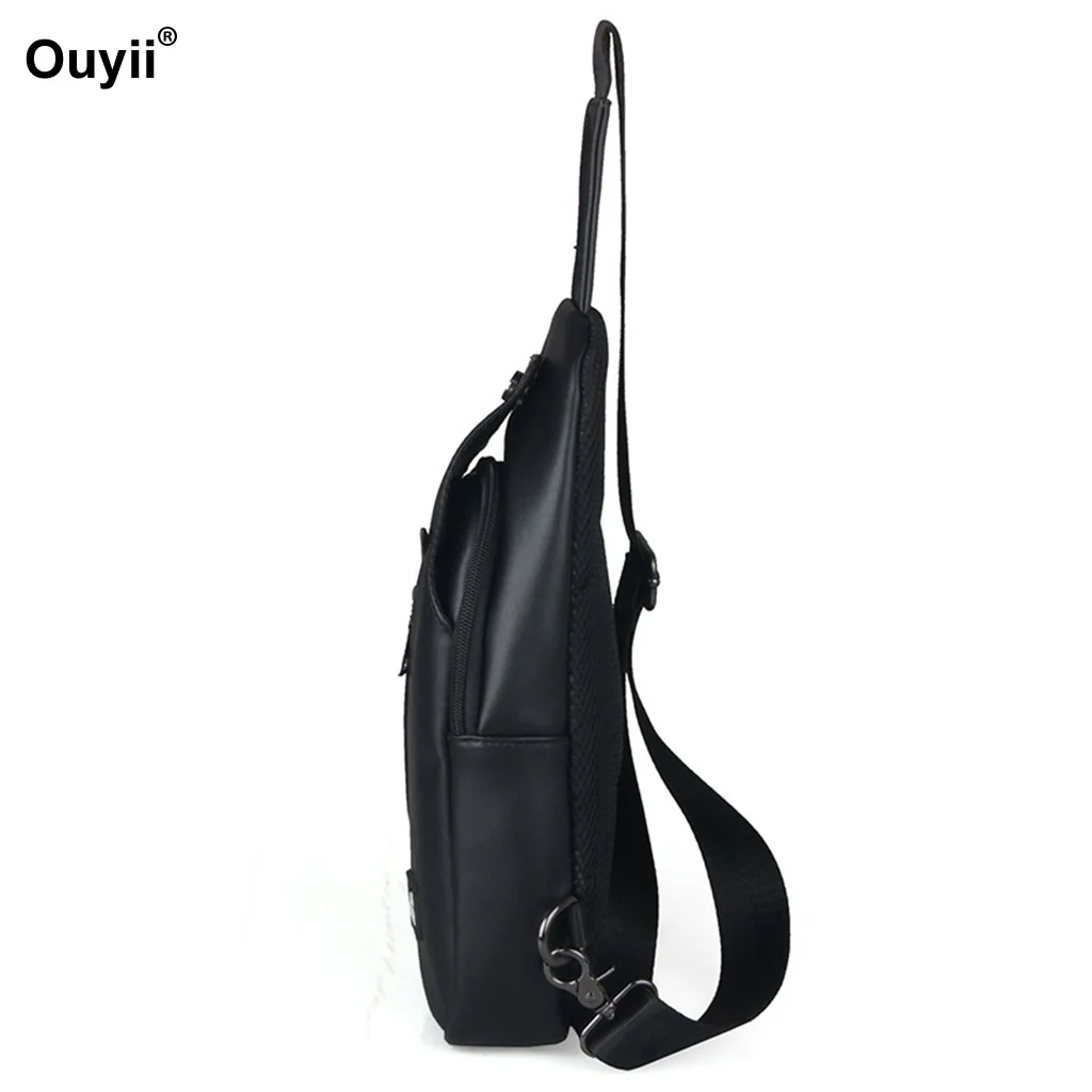 Мужская сумка через плечо для спорта и отдыха нагрудный рюкзак из искусственной