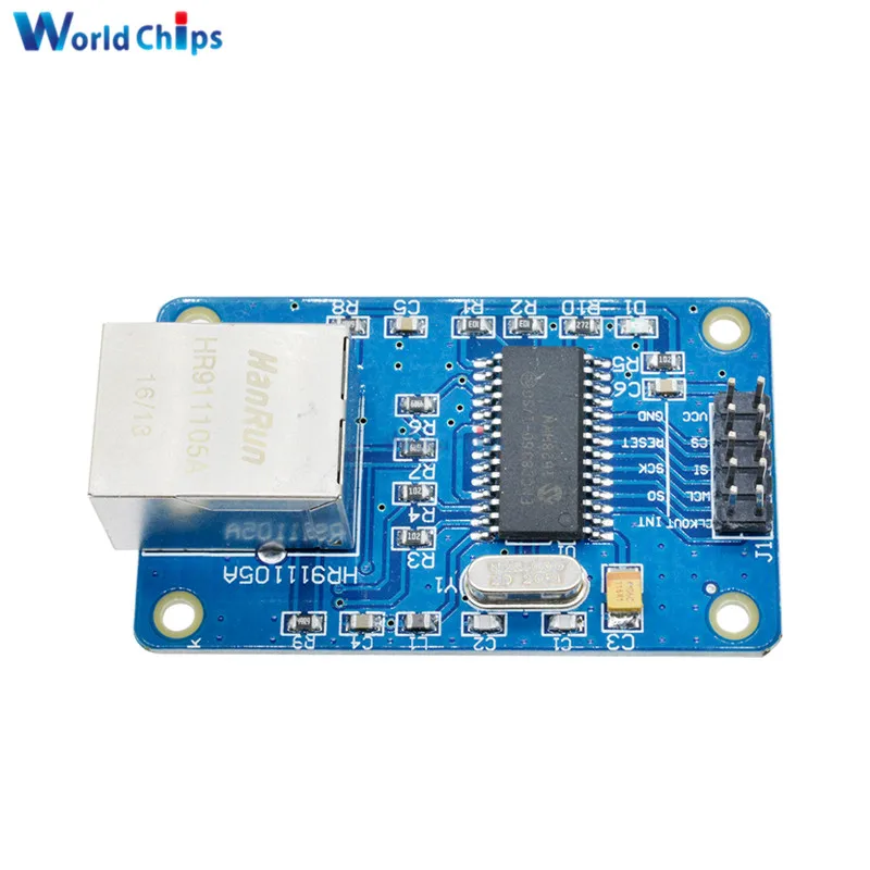 Сетевая плата ENC28J60 LAN Ethernet модуль для arduino 25 МГц кристалл AVR 51 LPC STM32 3 В|module board|module