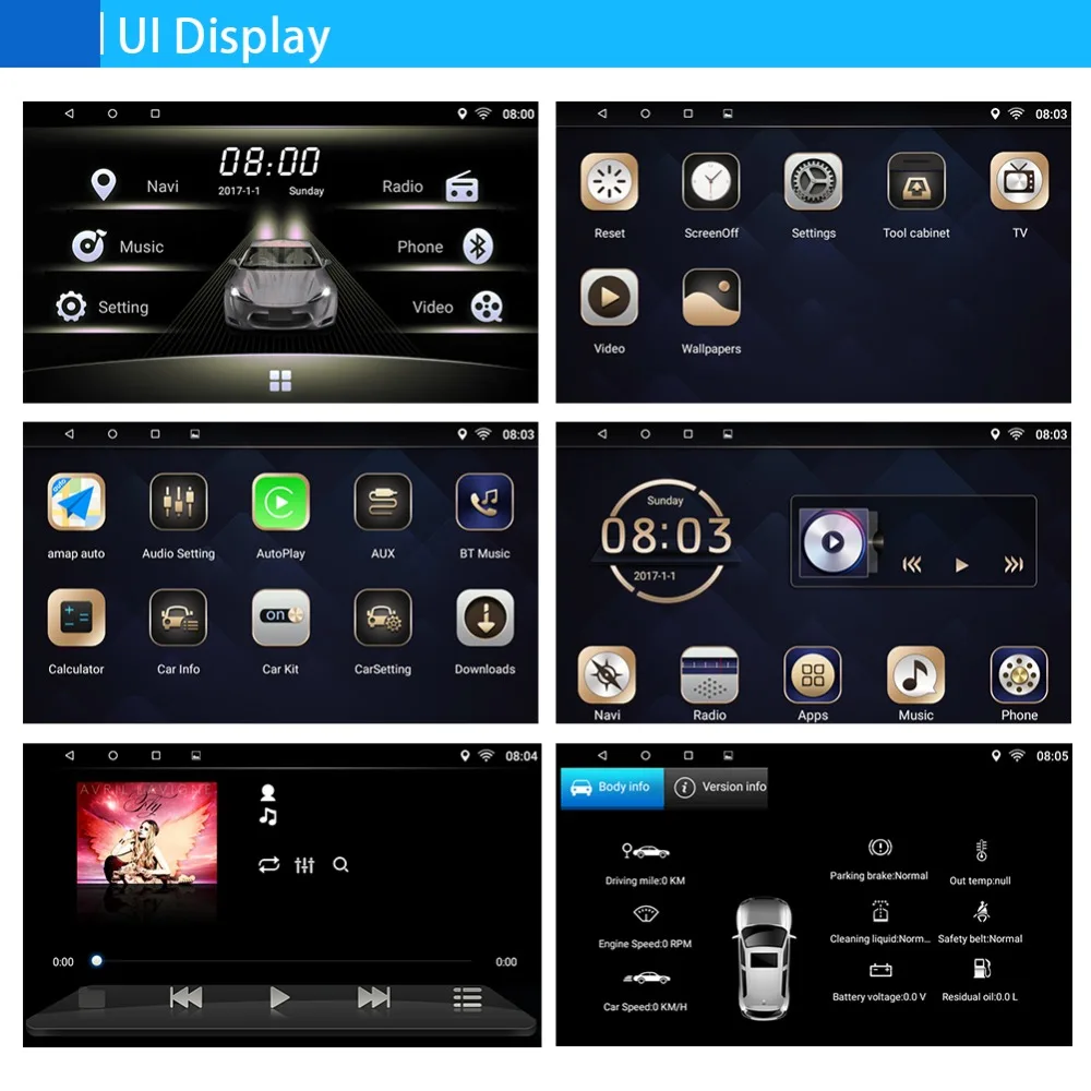 

Car Multimedia player 1 Din Android 7.1 Car DVD For Honda Civic 2012-2015 9" 2G/16G touch screen Car Radio GPS