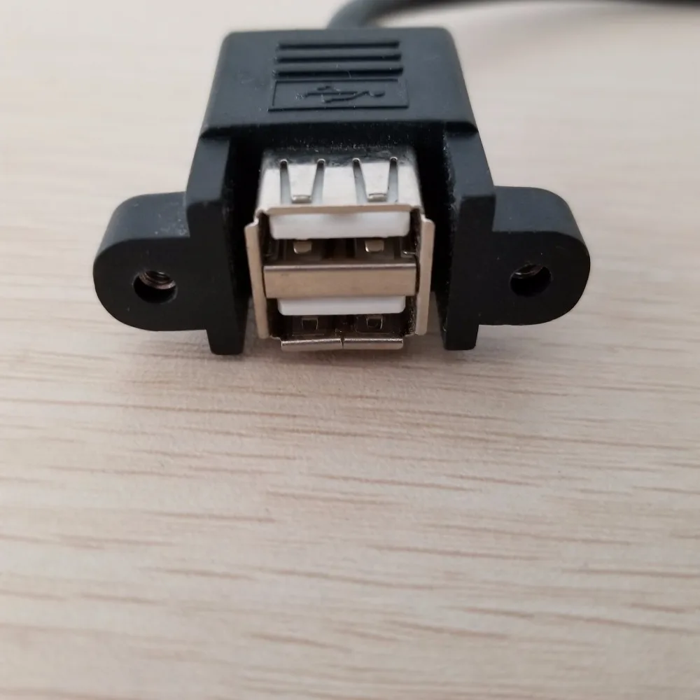 Dupont 10Pin/9Pin Female to Dual USB Type A Panel Mount Adapter Data Extension Cable 30cm | Компьютеры и офис