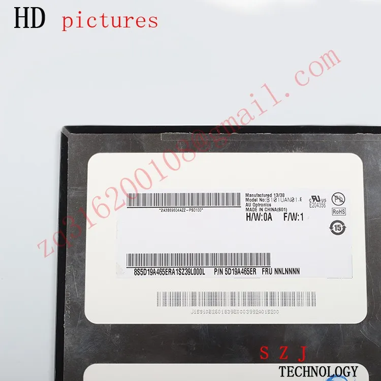 10,1 ''дюймовый ЖК-дисплей B101UAN01. E для lenovo Yoga B8080 планшет Замена Ремонт ЖК-экран