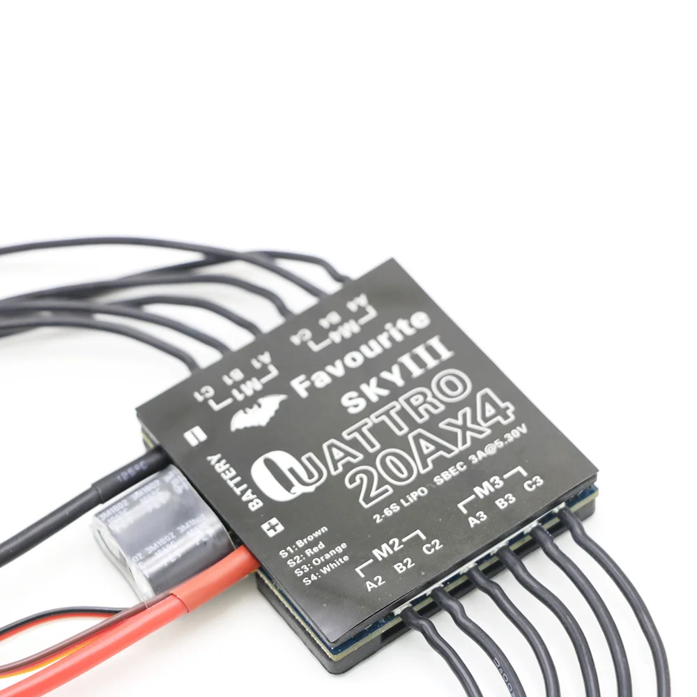 Бесщеточный Квадрокоптер FVT SKY Esc 4 в 1 6A 12A 20A 30A Quattro UBEC для FPV Racer Camera RC|esc in 1|4 esc20a esc |