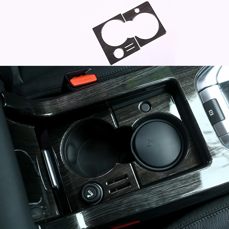 2 шт. хром серебро/черный автомобильные аксессуары центр чашки держатель для