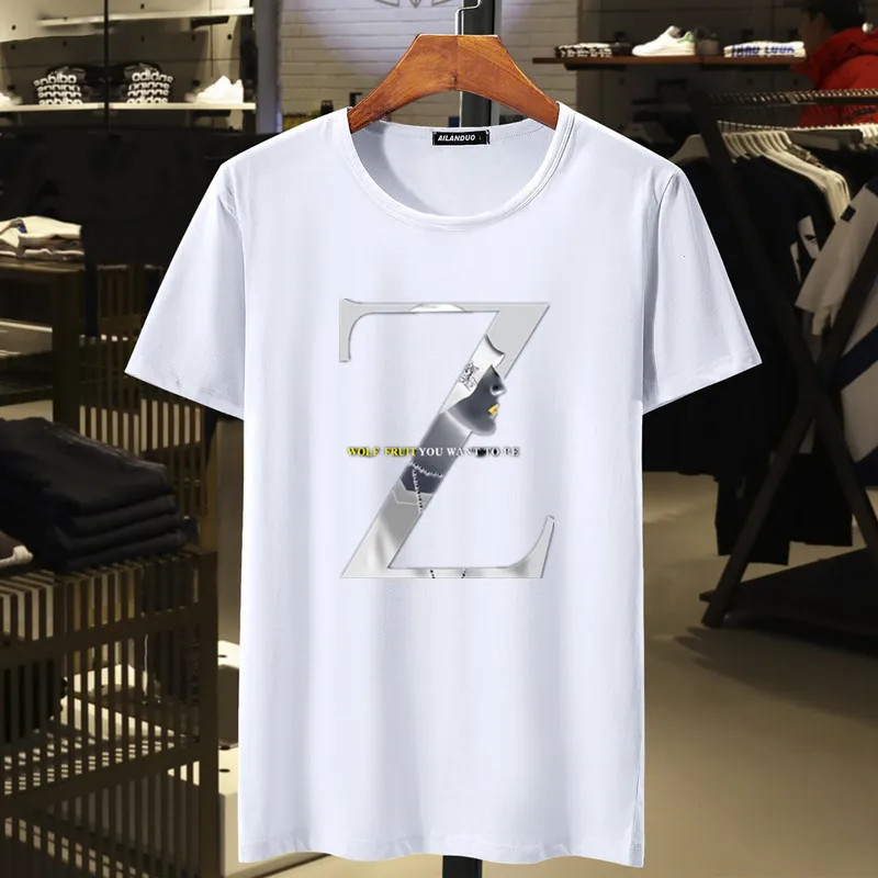Плюс размер 6XL 7XL 8XL эластичная ткань Футболка мужская 2019 Летняя футболка