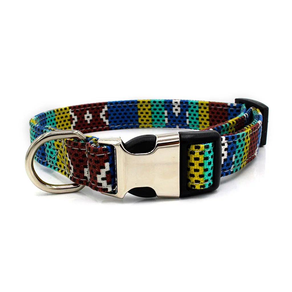 Dog Collar Personalized Nylon Pet Dog Tag Collar Custom Puppy Cat Nameplate ID Collars Adjustable For Medium Large Dogs Engraved