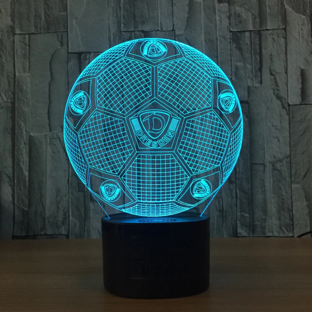 Bluetooth беспроводной динамик модель 3d для футбола цветной пульт дистанционного