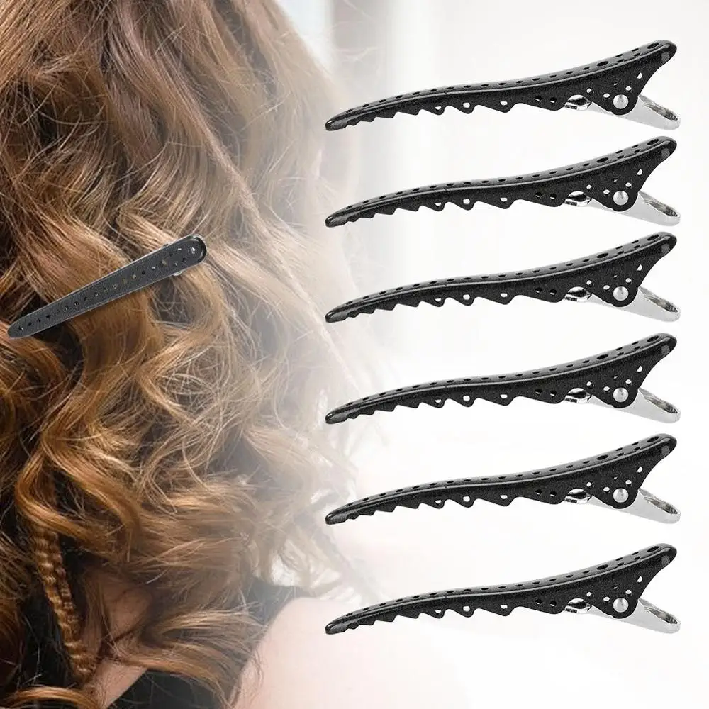 6 шт./упак. салон черные зажимы для волос секционные парикмахерских шпильки