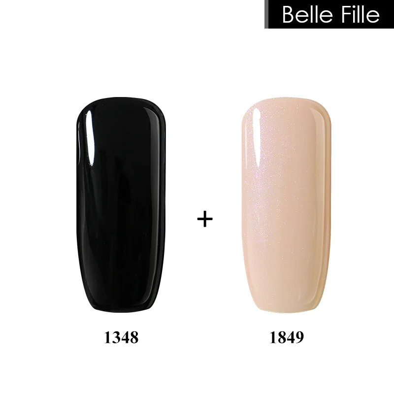 Belle Fille 2 шт./лот 15 мл УФ гель для ногтей 10 Гель лак полировки красный Vernis