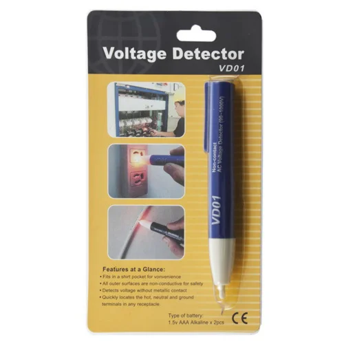 1pcs Voltage Detector Pen Non-Contact AC Volt Sensor Tester Alert Pen 90~1000V LED Worldwide