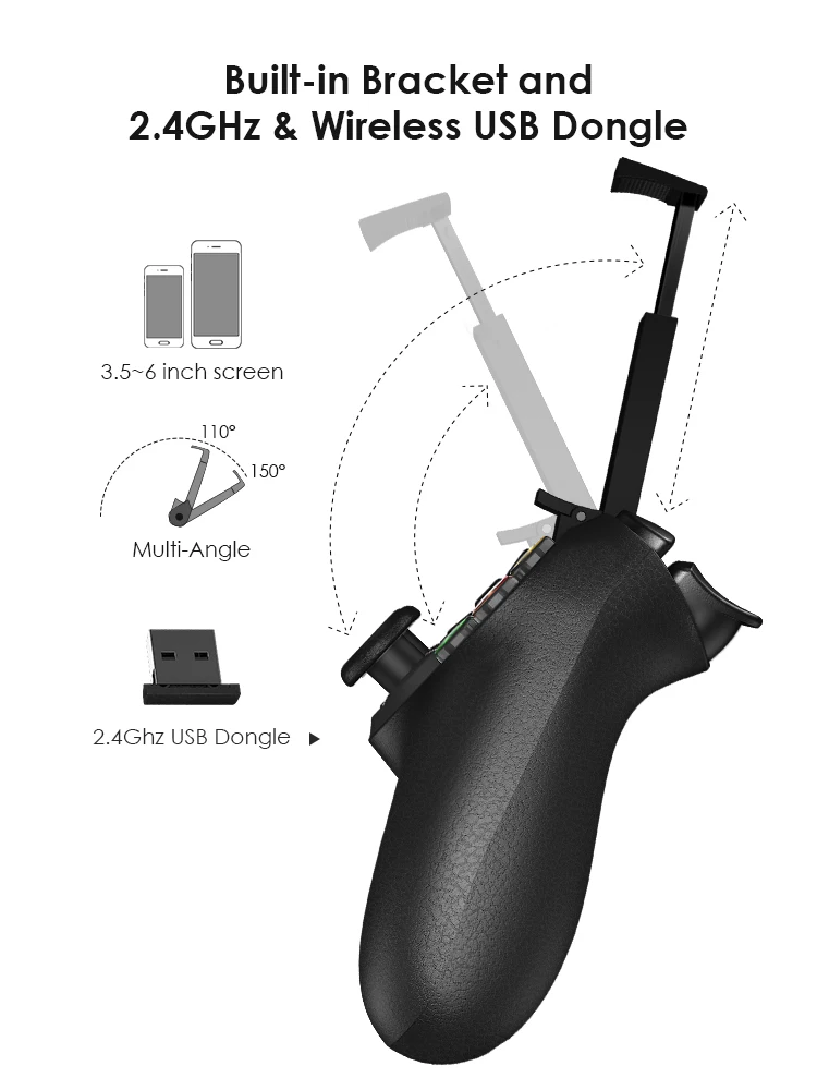 GameSir T1s Bluetooth 4,0/2,4 ГГц беспроводной игровой контроллер Nes геймпад для Android/Windows PC/VR/tv Box/PS3