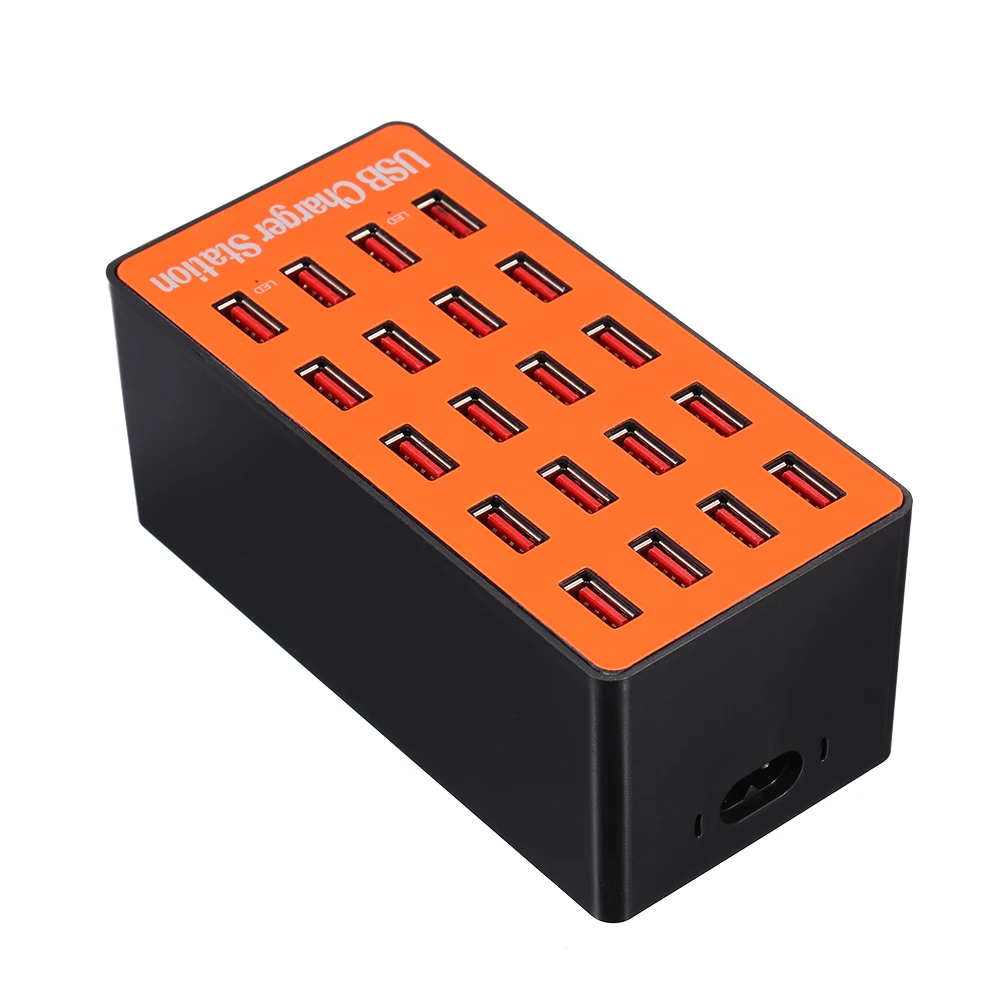 USB-разветвитель 100 Вт 20 портов USB настенное зарядное устройство адаптер