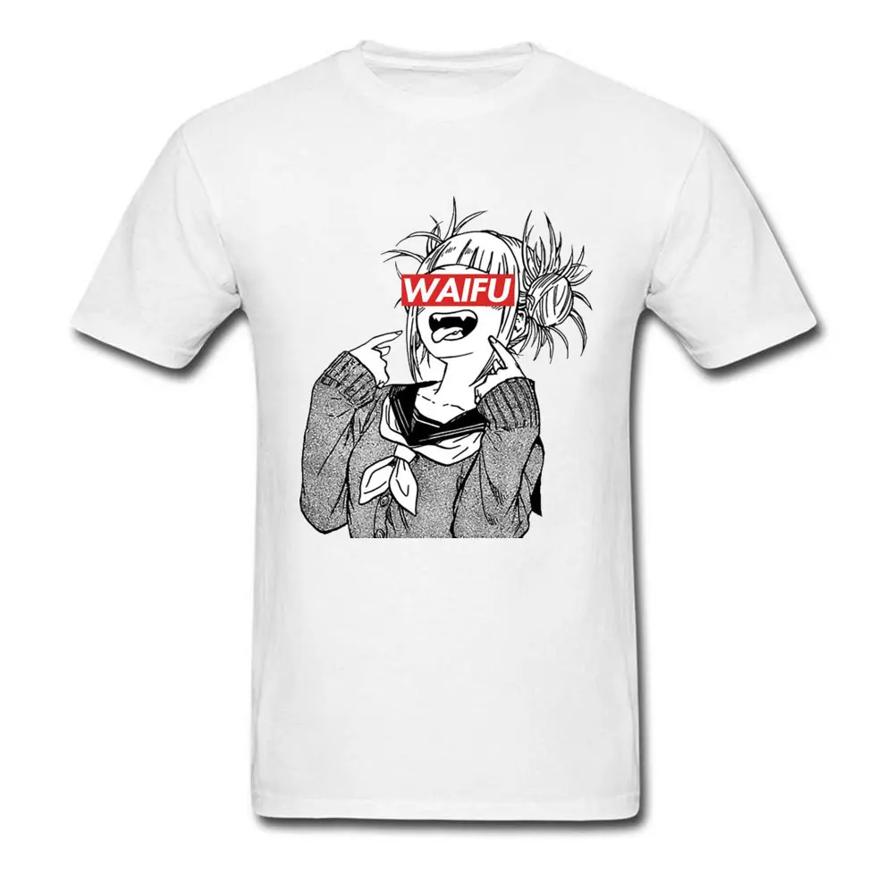 Химико Тога Waifu аниме футболка Ahegao Otaku Pinup манга белые футболки Униформа японский