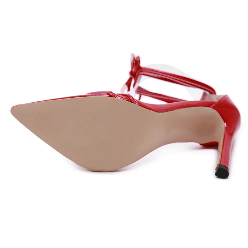 2019 г. летние женские босоножки из лакированной кожи пикантные