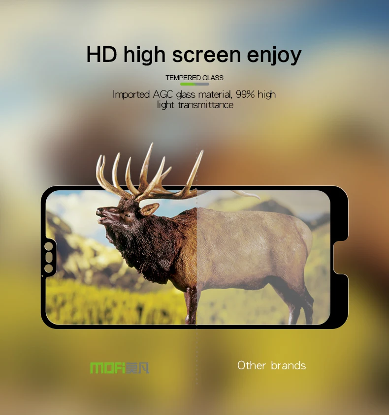 Для huawei Honor 10 Закаленное стекло протектор экрана полное покрытие для huawei Honor 10 закаленное стекло Mofi защитная пленка