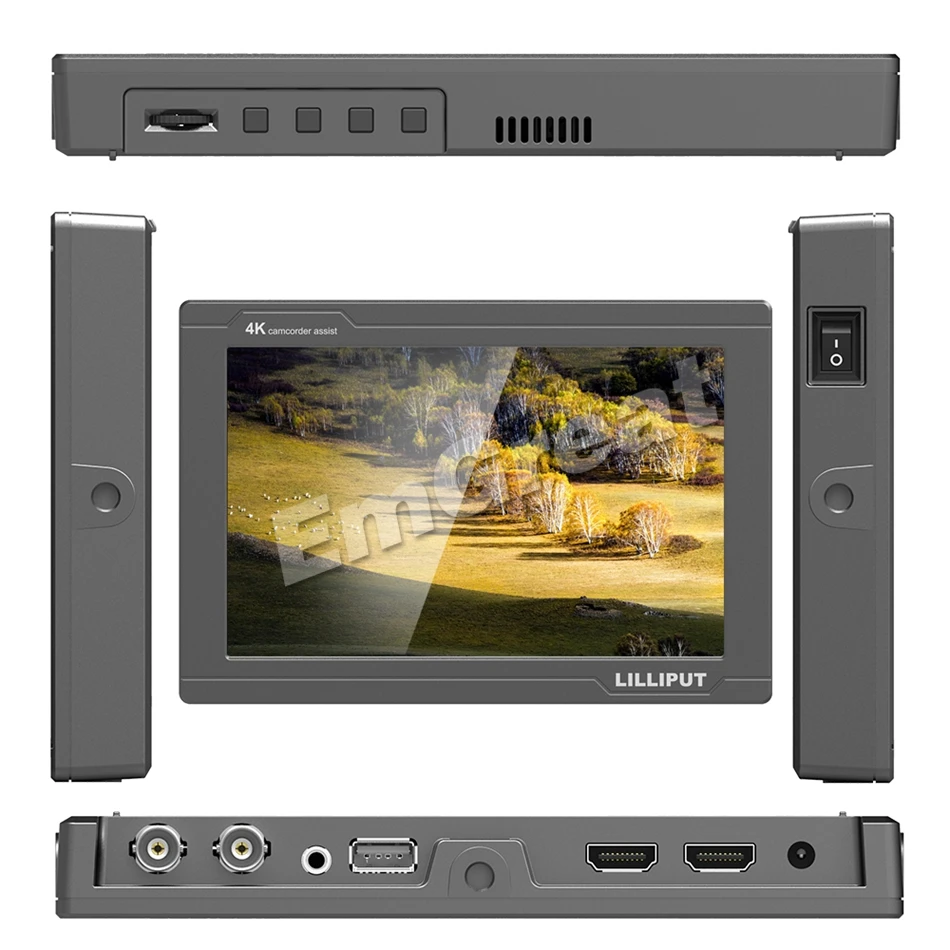 Lilliput FS7 7 дюймов Full HD 1920x1200 4K HDMI in/out 3G-SDI in/out On camera видео полевой монитор для sony PXW-FS7/EVA1/Gimbal
