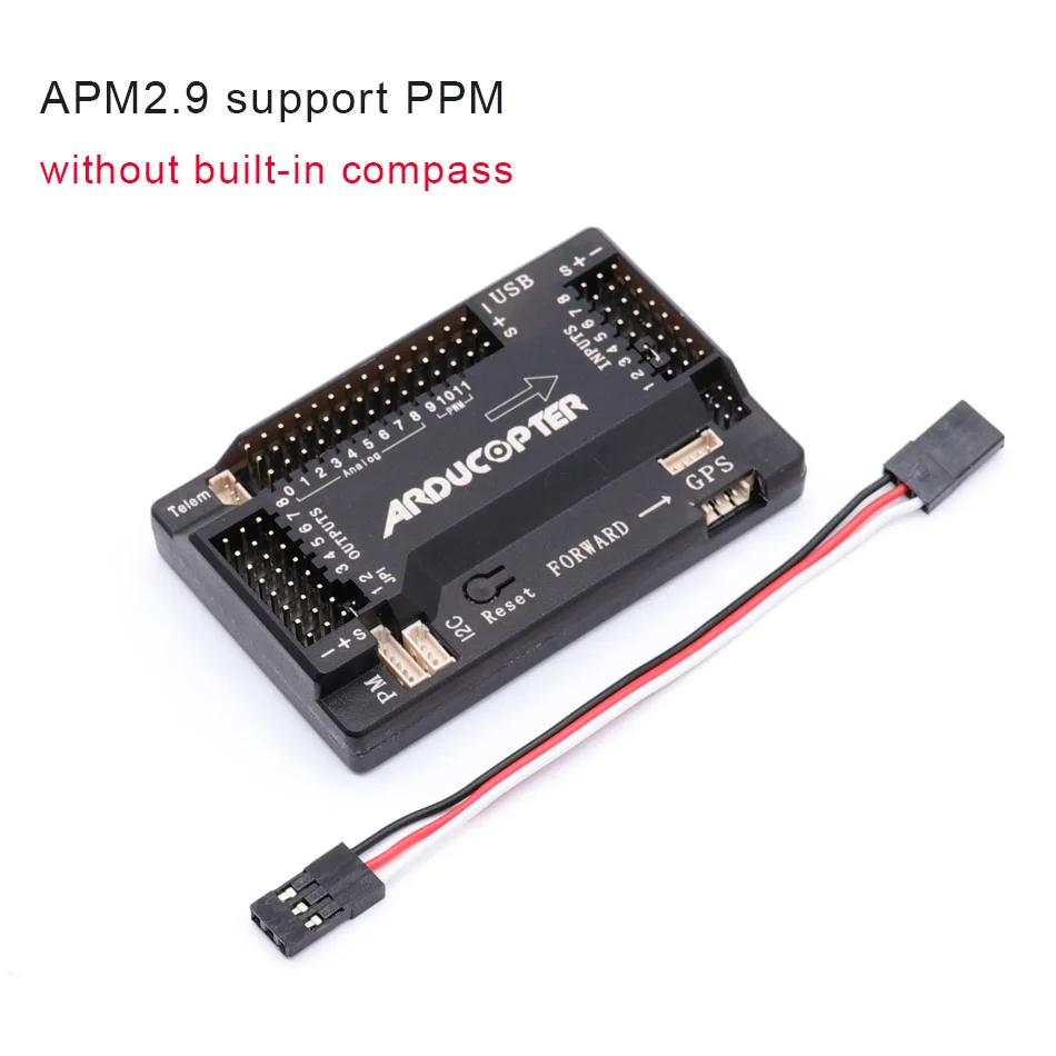 V without compass APM2.9 APM2.8 плата контроллера полета поддержка PPM apm2.6 2,8 Модернизированный внутренний Компас для RC Квадрокоптер, Мультикоптер Ardupilot - Цвет: V without compass