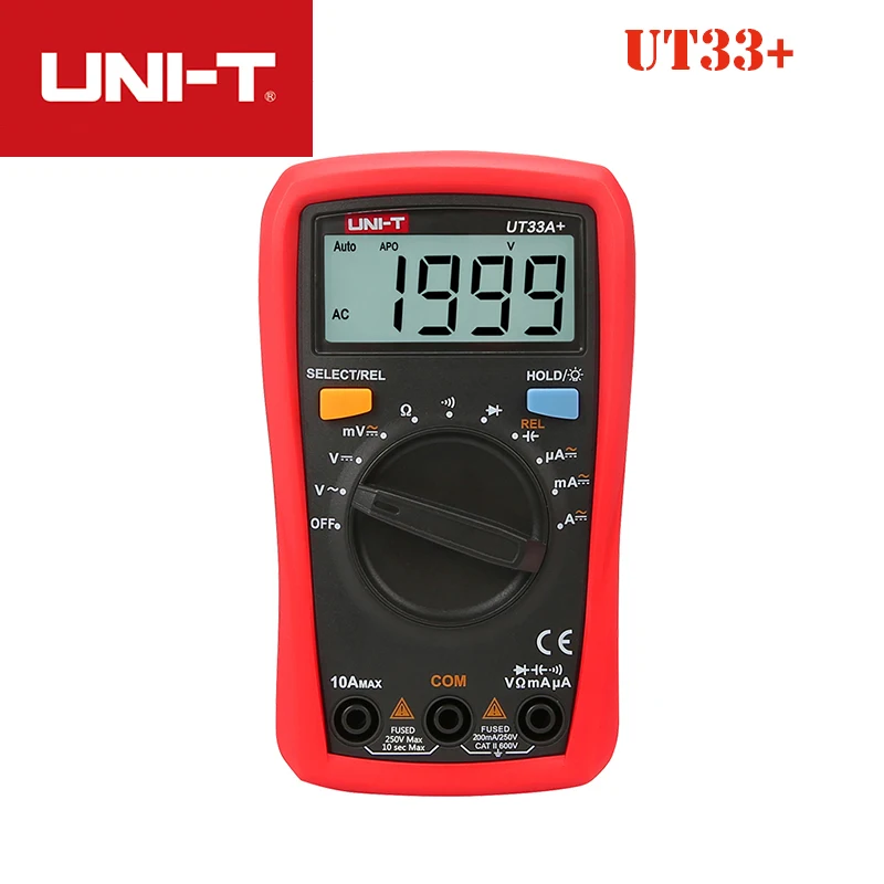 UNI T UT33A +/UT33B +/UT33C +/UT33D + Цифровые мультиметры Профессиональный электрический