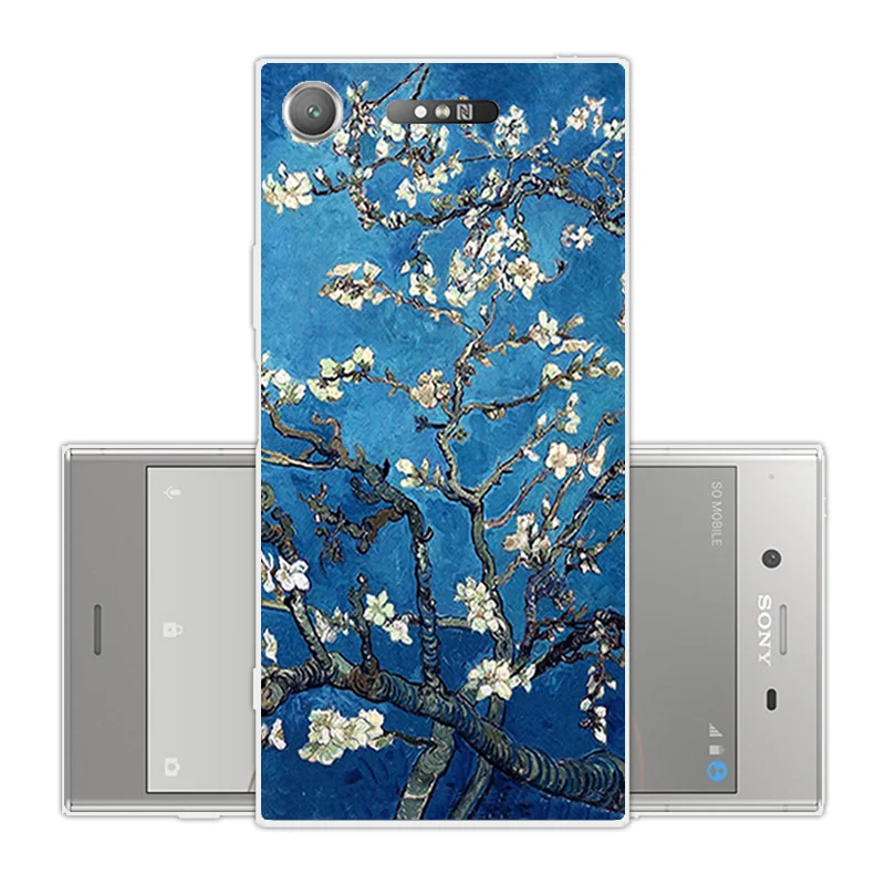 Для Sony Xperia XZ1 5 2 дюйма Мягкие силиконовые чехлы для задней панели телефона зеленый
