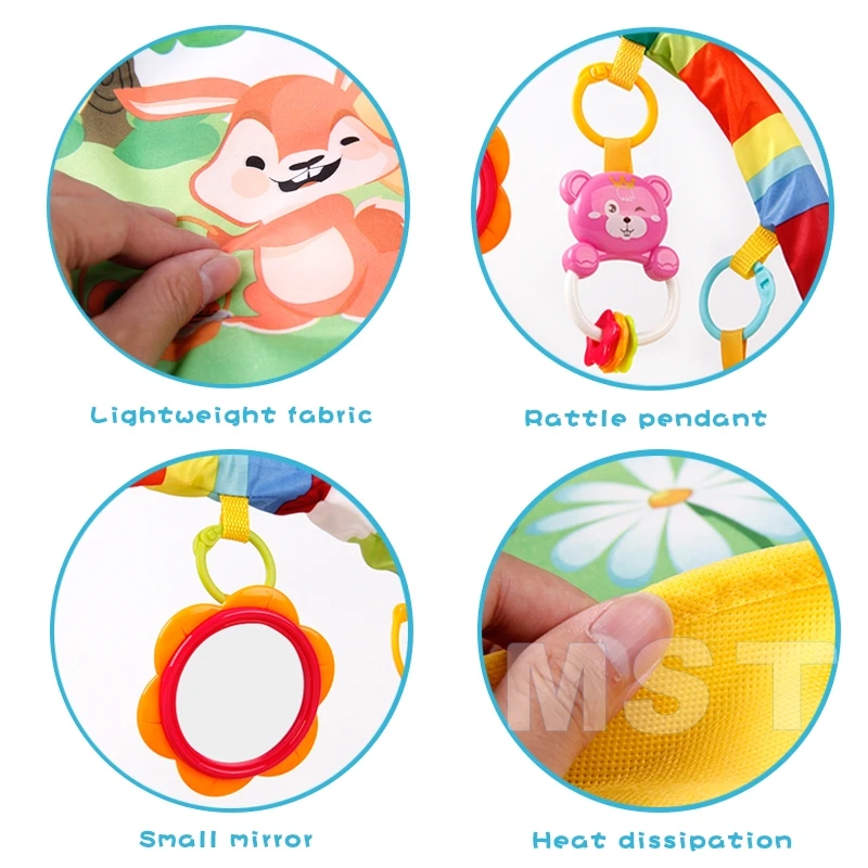 Детский игровой коврик для занятий в тренажерном зале игр детский ползания