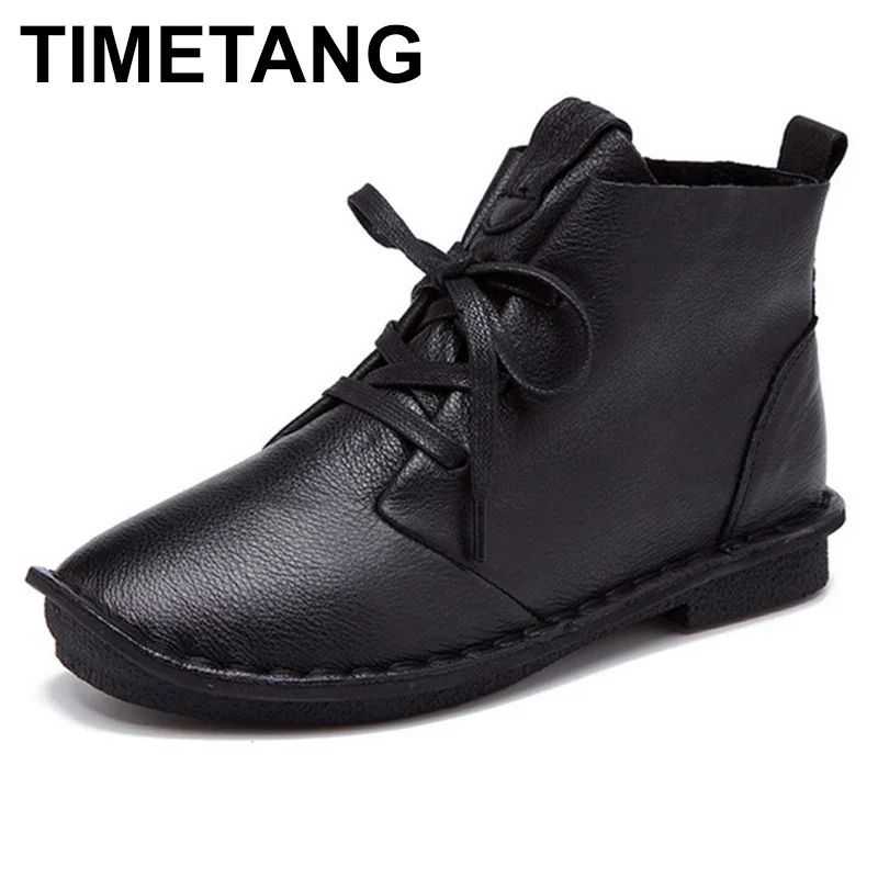 TIMETANG Размеры Большие размеры 35-40 Обувь с высоким берцем и на высокой платформе 2017