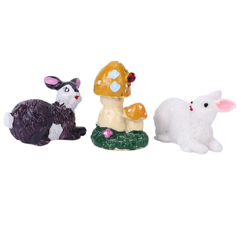 3pcs B Винтажный домашний Декор Искусственный микро Ландшафтный Декор гриб миниатюрный дом Сказочный мини сад ремесло - Цвет: 3pcs B