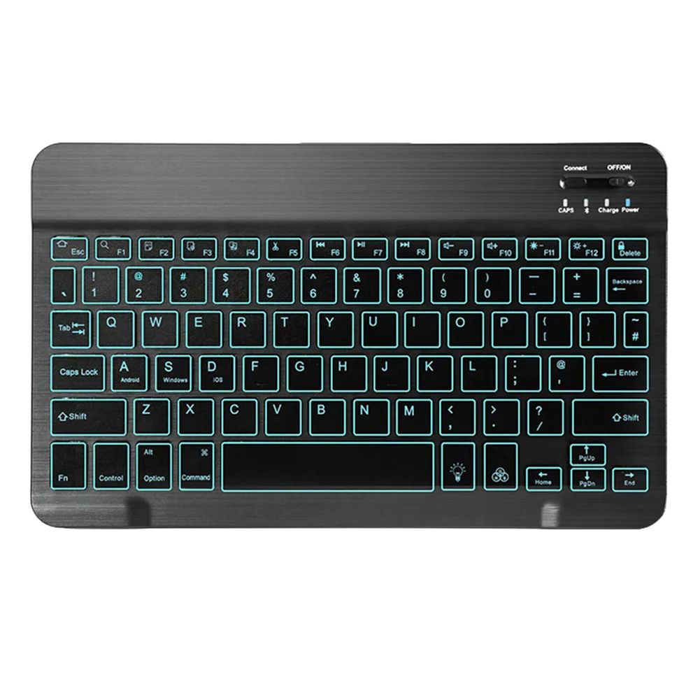 New Hot 10.1in Backlit Bluetooth Keyboard Ultra Light Slim 7 Colors for Tablet Laptop NV99 | Компьютеры и офис