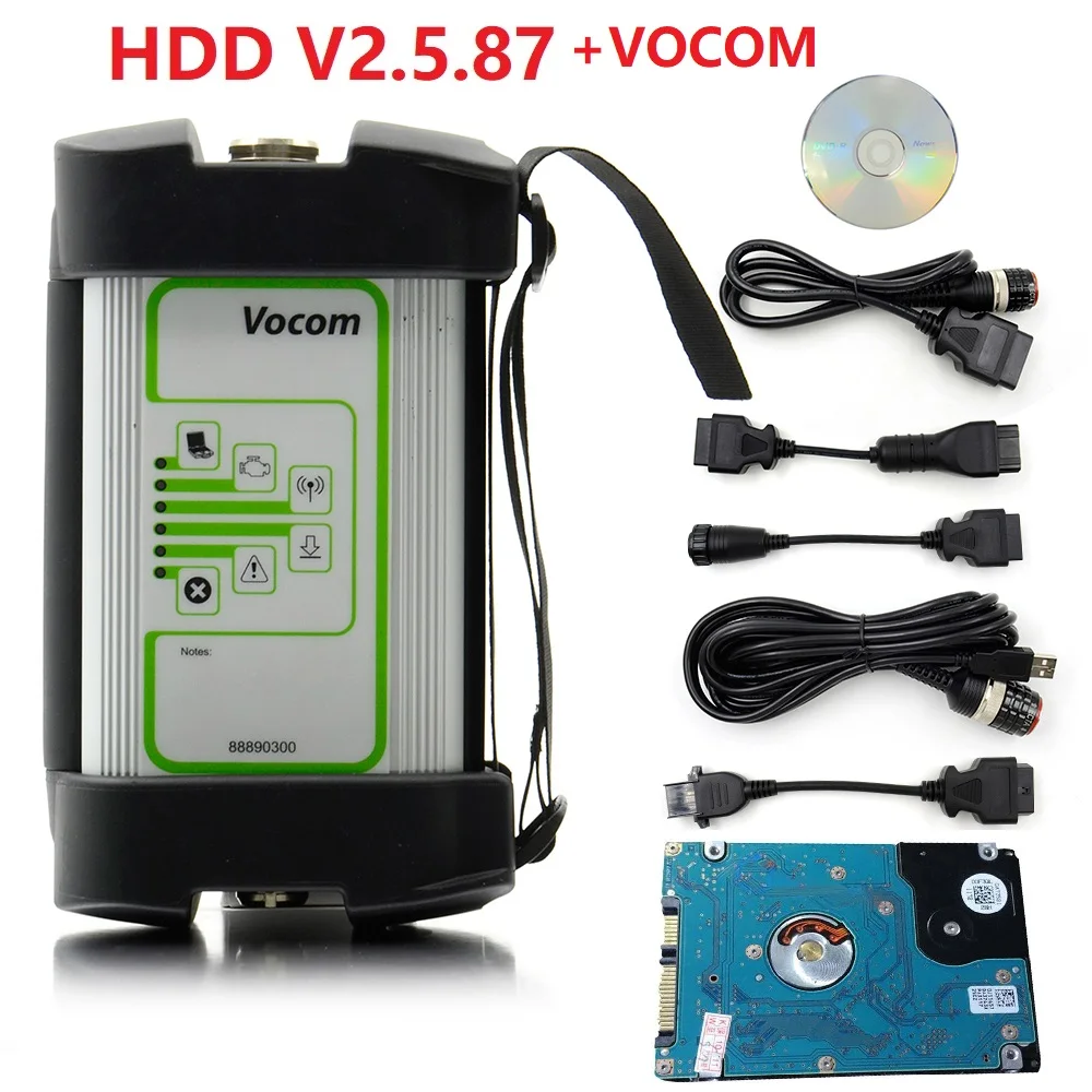 88890300 кабель Vocom для Volvo Vocom V2.7.40 сверхмощный диагностический сканер Vocom Volvo 88890300 для UD/Mack/Volvo Volvo Vcads Pro