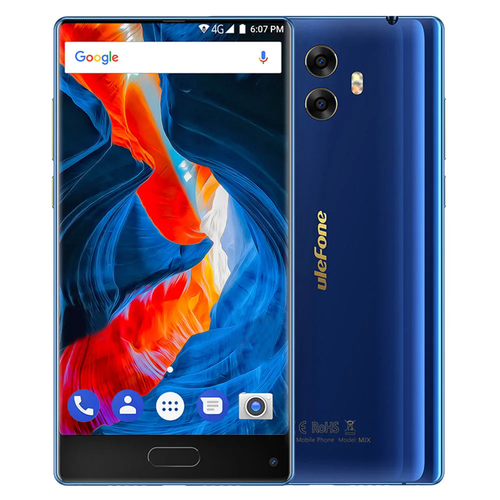 Ulefone Mix 4 ГБ + 64 двойной сзади камеры смартфона г 13MP Android 7 0 5 ''все Экран MTK6750T