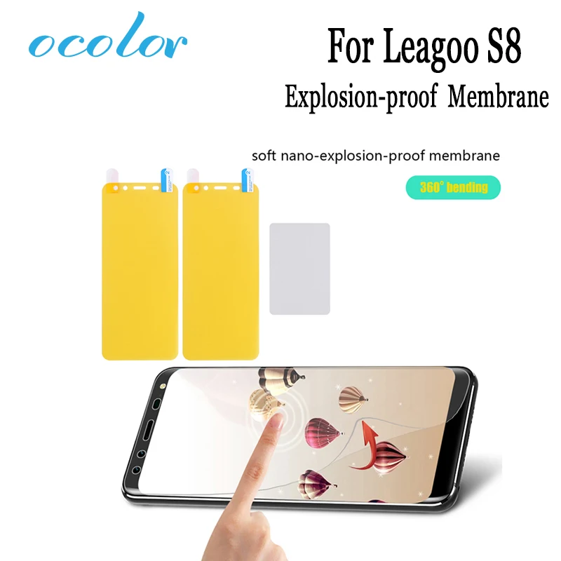 2 шт. ocolor для Leagoo S8 противовзрывная защитная пленка замена без стекла Защита