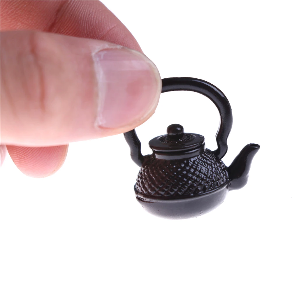 

1/12 Dollhouse Miniature Tea Kettle/Tea Pot Classic Toys Pretend Play Furniture Toys For Miniature Kitchen Accessory
