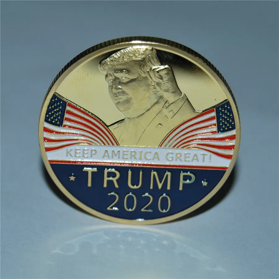 Dhl free shipping 100pcs/lot Donald Trump 2020 Challenge Coin Keep America Great United States Presidential | Дом и сад