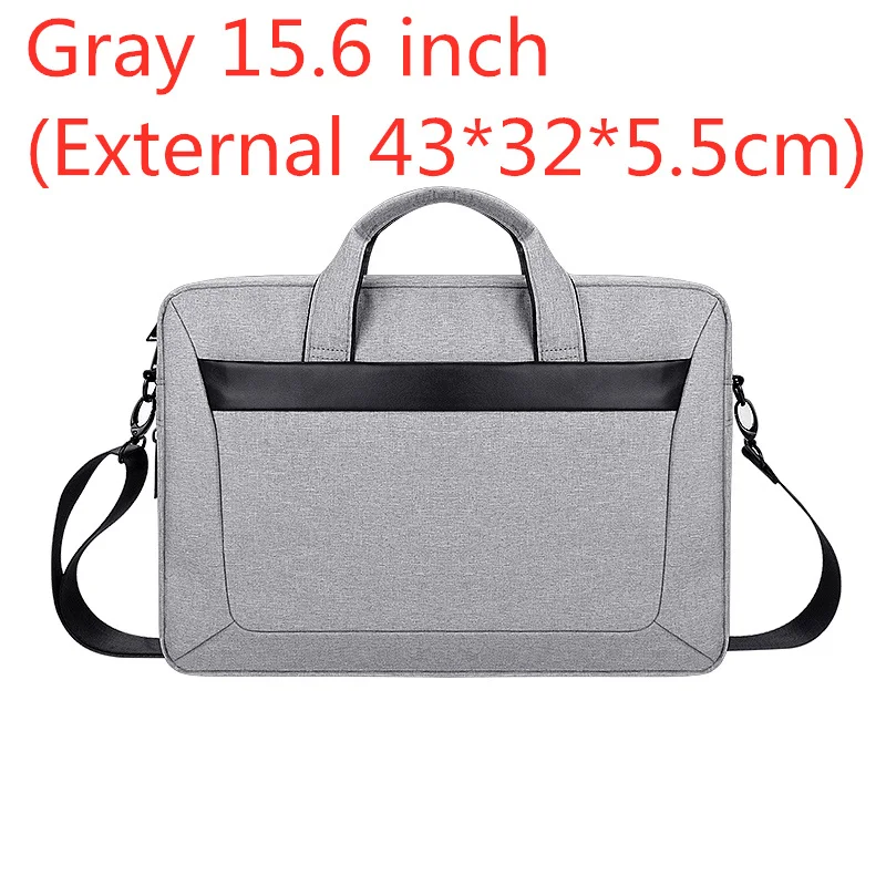 Чехол для ноутбука 1", 14", 1", 15,6 дюймов, сумка для Macbook Air Pro 13,3", 15," портфель простая Сумочка для Dell hp - Цвет: Gray 15.6 inch