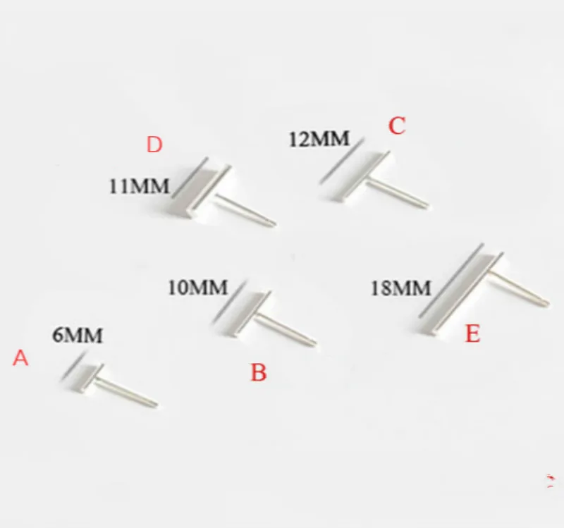 Женские длинные металлические серьги-гвоздики Flyleaf из стерлингового серебра 925