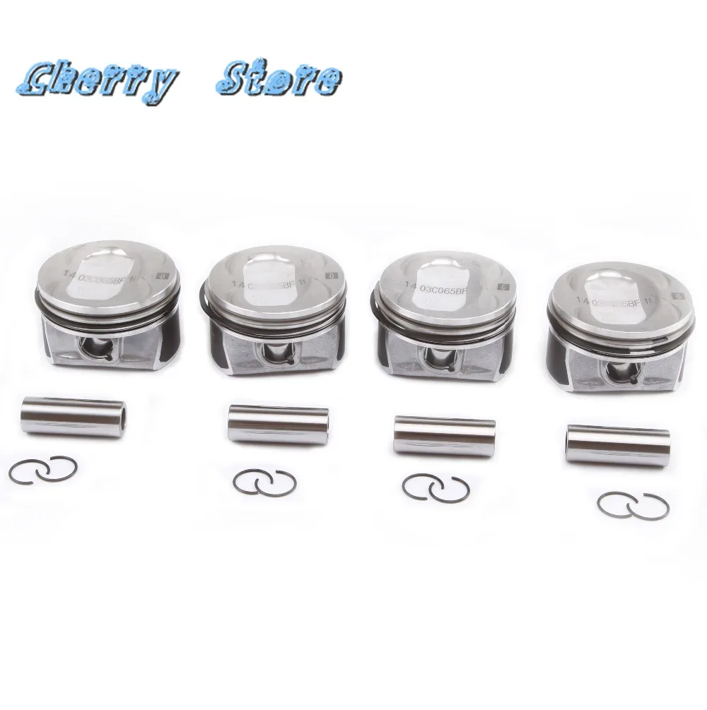 Новый двойной Турбокомпрессор 03C 107 065 BF 1 4 T с поршнем и кольцами для Audi A1 VW Golf Jetta MK5