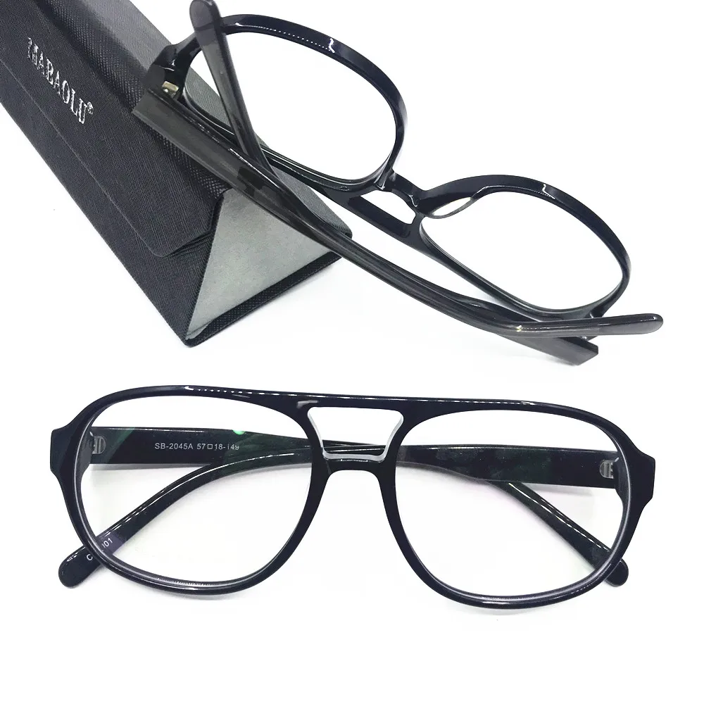 Винтажные овальные круглые ацетатные оправы для очков с полной оправой