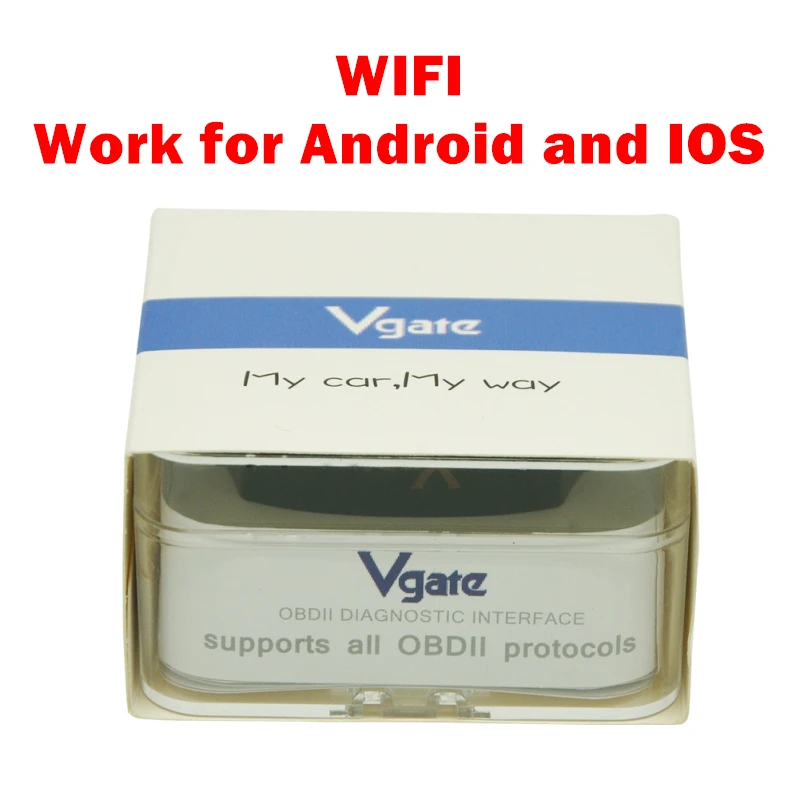 Vgate iCar pro считыватель кода OBD Bluetooth/wifi Автомобильный сканер сна для Android и IOS тесто, чем ELM327 V1.5 - Цвет: WIFI
